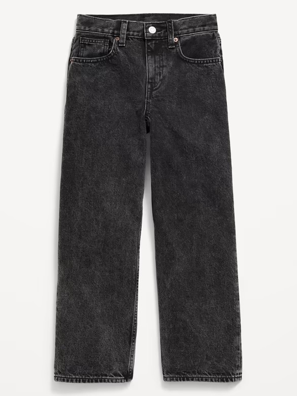 Old Navy 5T Kids Black Wash Straight Jeans Adjustable Waist